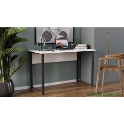 Комп'ютерний стіл Ferrum-decor Курт 75x120x70 чорний ДСП Білий 16мм