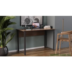 Комп'ютерний стіл Ferrum-decor Курт 75x120x70 чорний ДСП Дуб Сонома Труфель 16мм