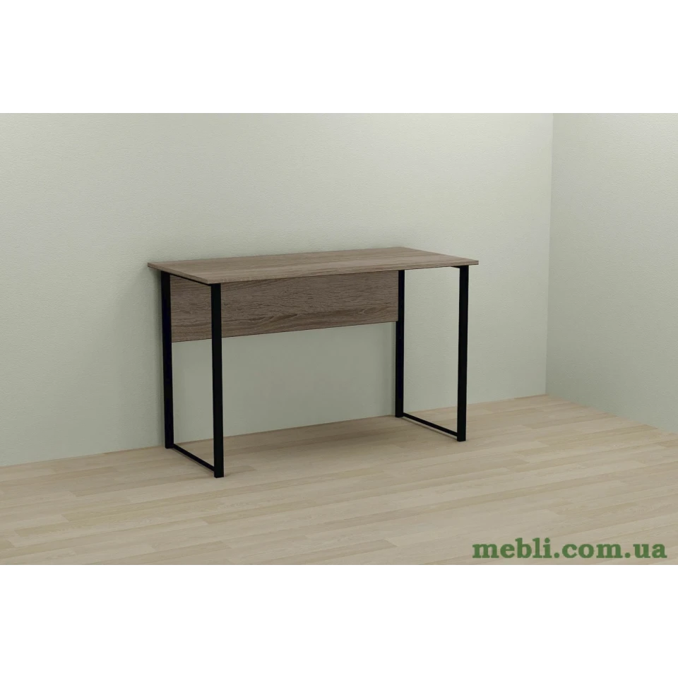 Комп'ютерний стіл Ferrum-decor Курт 75x120x70 чорний ДСП Дуб Сонома Труфель 16мм