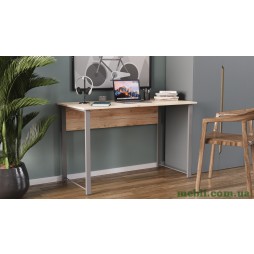 Комп'ютерний стіл Ferrum-decor Курт 75x140x70 сірий ДСП Дуб Артізан 32мм