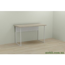 Комп'ютерний стіл Ferrum-decor Майк 75x100x60 білий ДСП Дуб Сонома 32мм