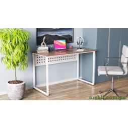 Комп'ютерний стіл Ferrum-decor Майк 75x100x60 білий ДСП Дуб Сонома Труфель 16мм