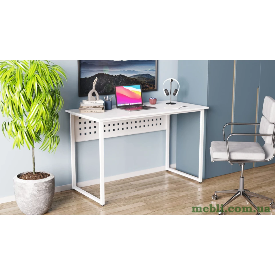 Комп'ютерний стіл Ferrum-decor Майк 75x100x70 білий ДСП Білий 16мм