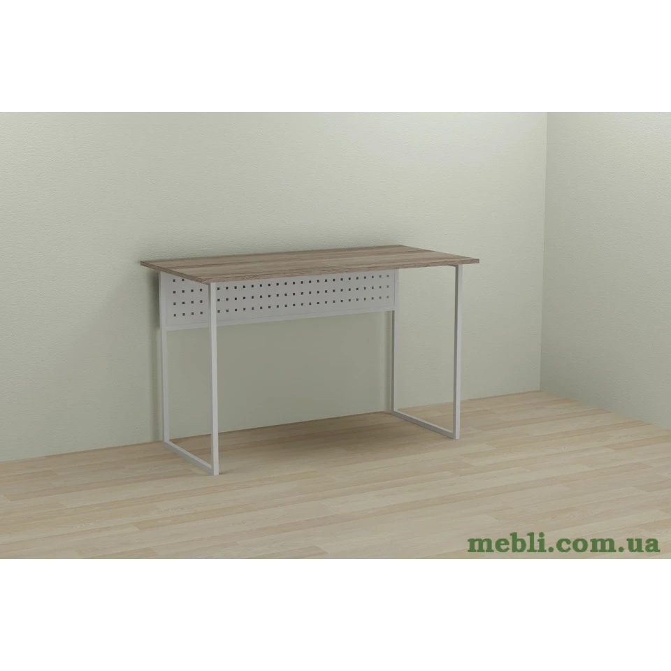 Комп'ютерний стіл Ferrum-decor Майк 75x100x70 білий ДСП Дуб Сонома Труфель 16мм
