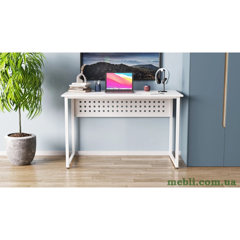 Комп'ютерний стіл Ferrum-decor Майк 75x120x60 білий ДСП Білий 16мм