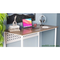 Комп'ютерний стіл Ferrum-decor Майк 75x120x60 білий ДСП Дуб Сонома Труфель 16мм