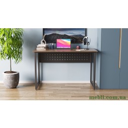 Комп'ютерний стіл Ferrum-decor Майк 75x120x60 чорний ДСП Дуб Сонома Труфель 16мм