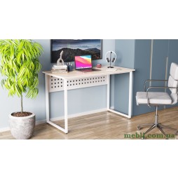 Комп'ютерний стіл Ferrum-decor Майк 75x120x70 білий ДСП Дуб Артізан 16мм