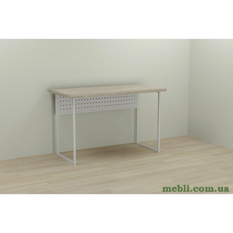 Комп'ютерний стіл Ferrum-decor Майк 75x120x70 білий ДСП Дуб Сонома 32мм