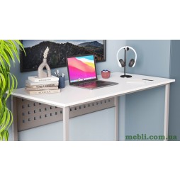 Комп'ютерний стіл Ferrum-decor Майк 75x140x60 сірий ДСП Білий 16мм