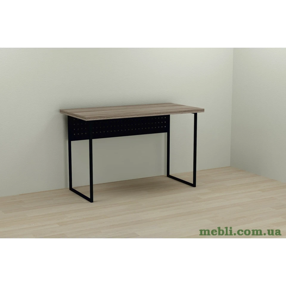 Комп'ютерний стіл Ferrum-decor Майк 75x140x60 чорний ДСП Дуб Сонома Трюфель 32мм