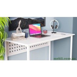 Комп'ютерний стіл Ferrum-decor Майк 75x140x70 білий ДСП Білий 16мм
