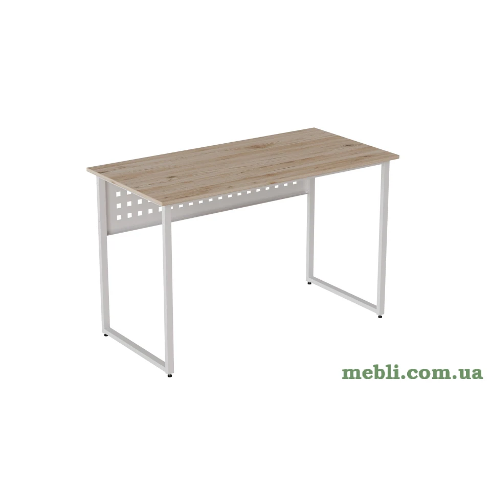 Комп'ютерний стіл Ferrum-decor Майк 75x140x70 білий ДСП Дуб Артізан 16мм