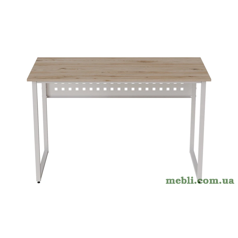 Комп'ютерний стіл Ferrum-decor Майк 75x140x70 білий ДСП Дуб Артізан 32мм