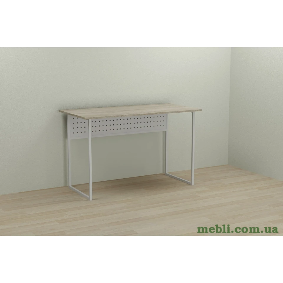 Комп'ютерний стіл Ferrum-decor Майк 75x140x70 білий ДСП Дуб Сонома 16мм