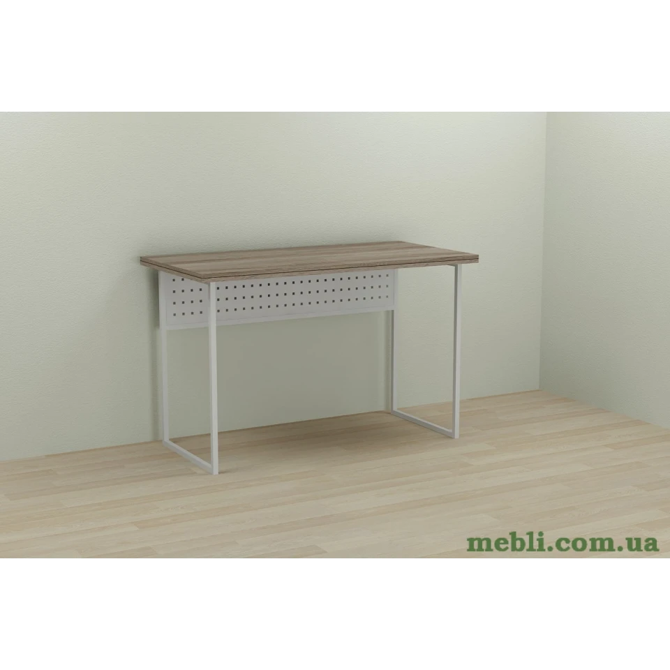 Комп'ютерний стіл Ferrum-decor Майк 75x140x70 білий ДСП Дуб Сонома Труфель 32мм