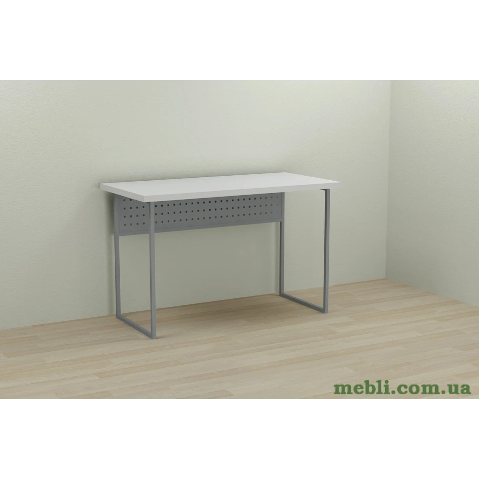 Комп'ютерний стіл Ferrum-decor Майк 75x140x70 сірий ДСП Білий 32мм
