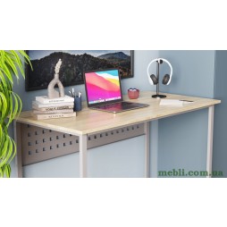 Комп'ютерний стіл Ferrum-decor Майк 75x140x70 сірий ДСП Дуб Сонома 16мм