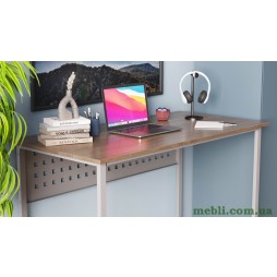 Комп'ютерний стіл Ferrum-decor Майк 75x140x70 сірий ДСП Дуб Сонома Труфель 16мм