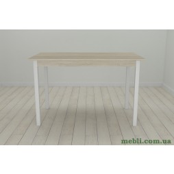 Кухонний стіл Ferrum-decor Маріо 75x120x60 Білий ДСП Сонома 16мм