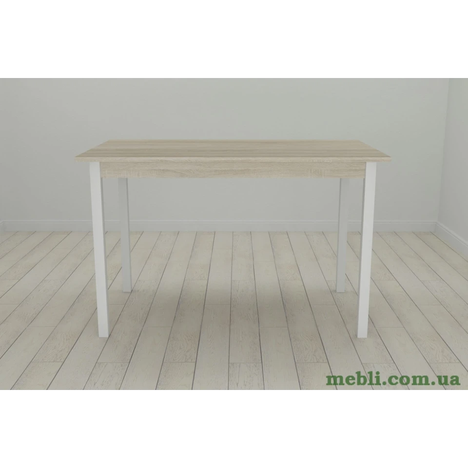 Кухонний стіл Ferrum-decor Маріо 75x120x60 Білий ДСП Сонома 16мм