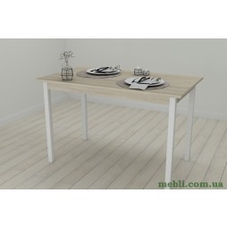 Кухонний стіл Ferrum-decor Маріо 75x120x70 Білий ДСП Сонома 16мм