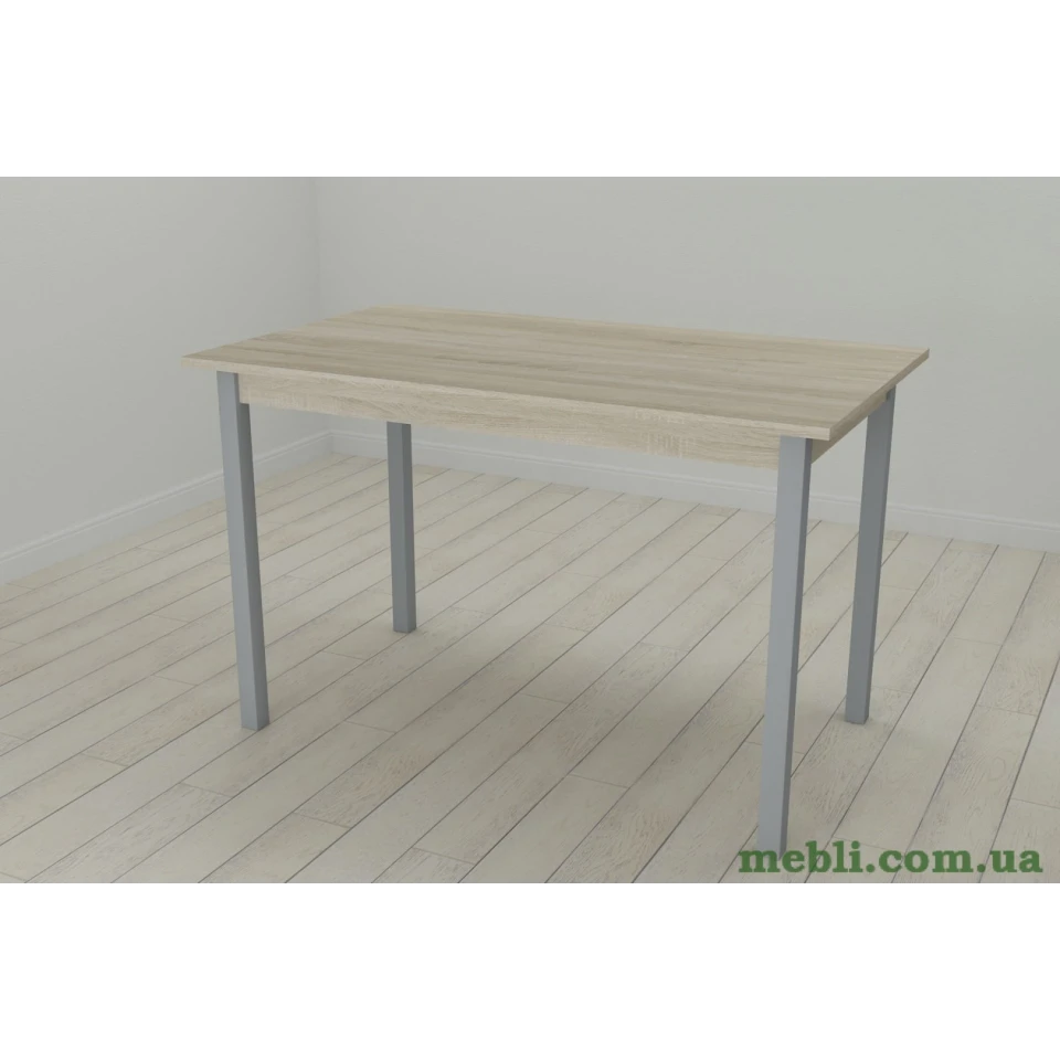 Кухонний стіл Ferrum-decor Маріо 75x120x70 Сірий ДСП Сонома 16мм