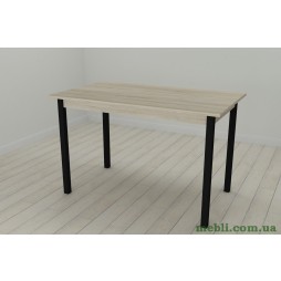 Кухонний стіл Ferrum-decor Маріо 75x120x70 Чорний ДСП Сонома 16мм