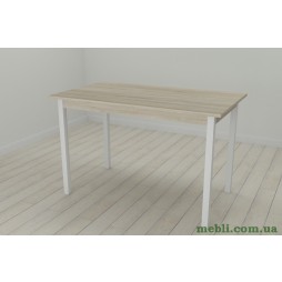 Кухонний стіл Ferrum-decor Маріо 75x120x80 Білий ДСП Сонома 16мм
