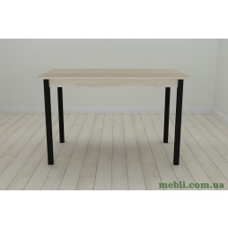 Кухонний стіл Ferrum-decor Маріо 75x120x80 Чорний ДСП Сонома 16мм