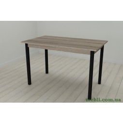 Кухонний стіл Ferrum-decor Маріо 75x120x80 Чорний ДСП Сонома Трюфель 16мм