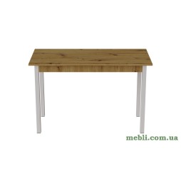 Стіл кухонний Ferrum-decor Маріо 75x120x60 Білий ДСП Дуб Артизан 16мм