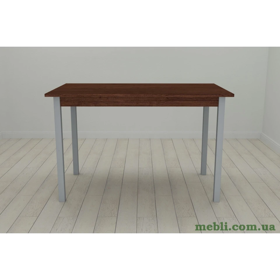 Стіл кухонний Ferrum-decor Маріо 75x120x60 Сірий ДСП Венге 16мм