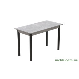 Стіл кухонний Ferrum-decor Маріо 75x120x60 Чорний ДСП Бетон 16мм