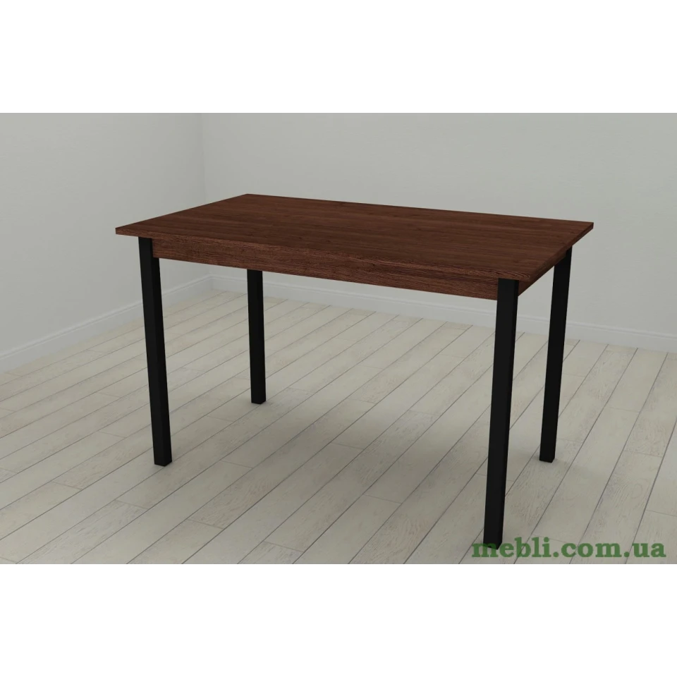 Стіл кухонний Ferrum-decor Маріо 75x120x60 Чорний ДСП Венге 16мм