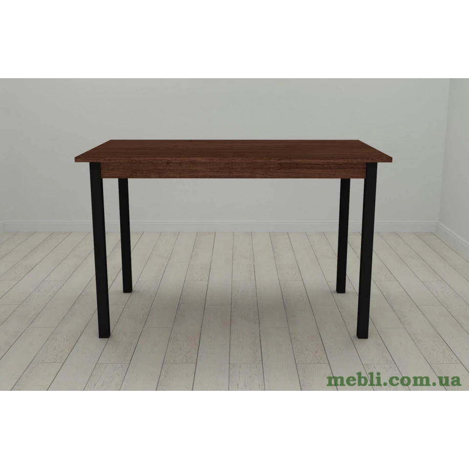 Стіл кухонний Ferrum-decor Маріо 75x120x60 Чорний ДСП Венге 16мм