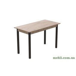 Стіл кухонний Ferrum-decor Маріо 75x120x60 Чорний ДСП Сан-Марино 16мм