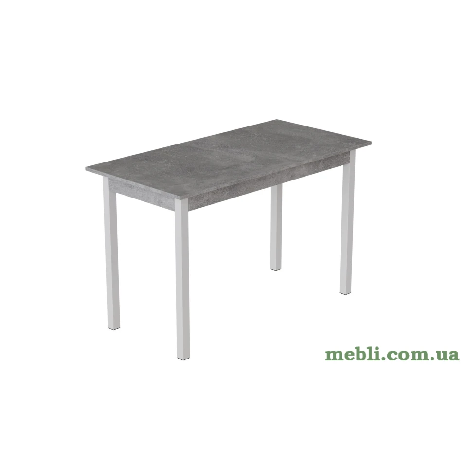 Стіл кухонний Ferrum-decor Маріо 75x120x70 Білий ДСП Бетон 16мм