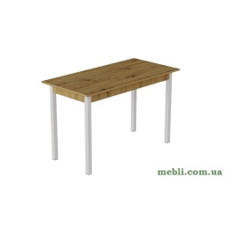 Стіл кухонний Ferrum-decor Маріо 75x120x70 Білий ДСП Дуб Артизан 16мм