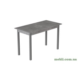Стіл кухонний Ferrum-decor Маріо 75x120x70 Сірий ДСП Бетон 16мм