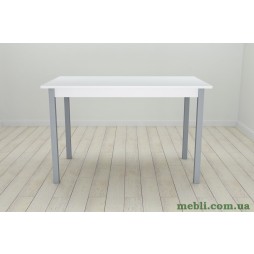Стіл кухонний Ferrum-decor Маріо 75x120x70 Сірий ДСП Біле 16мм