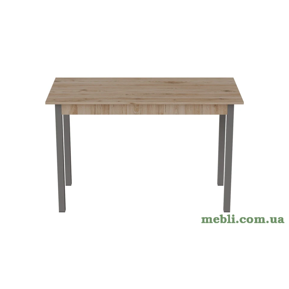 Стіл кухонний Ferrum-decor Маріо 75x120x70 Сірий ДСП Сан-Марино 16мм