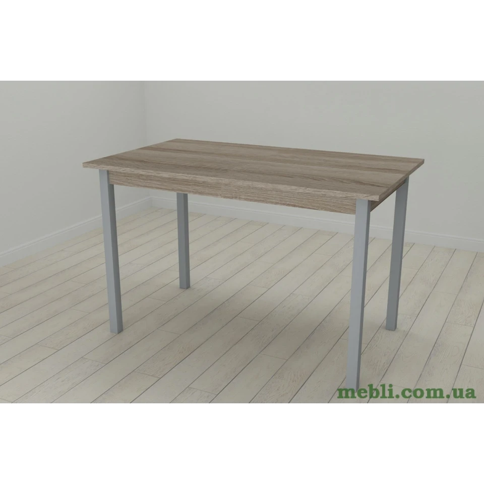 Стіл кухонний Ferrum-decor Маріо 75x120x70 Сірий ДСП Сонома Трюфель 16мм