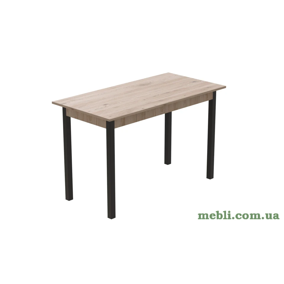 Стіл кухонний Ferrum-decor Маріо 75x120x70 Чорний ДСП Сан-Марино 16мм