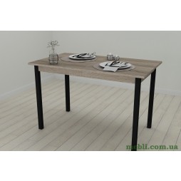 Стіл кухонний Ferrum-decor Маріо 75x120x70 Чорний ДСП Сонома Трюфель 16мм