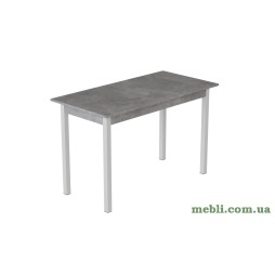 Стіл кухонний Ferrum-decor Маріо 75x120x80 Білий ДСП Бетон 16мм
