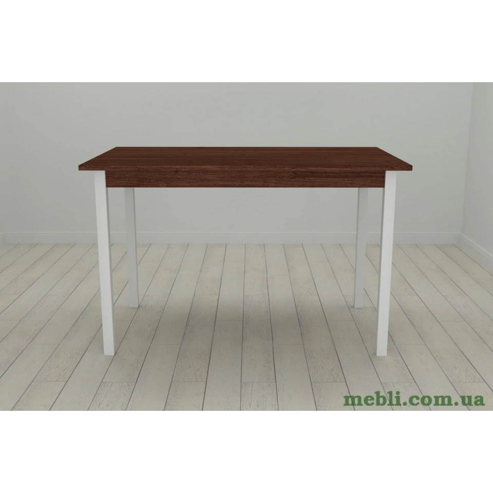 Стіл кухонний Ferrum-decor Маріо 75x120x80 Білий ДСП Венге 16мм