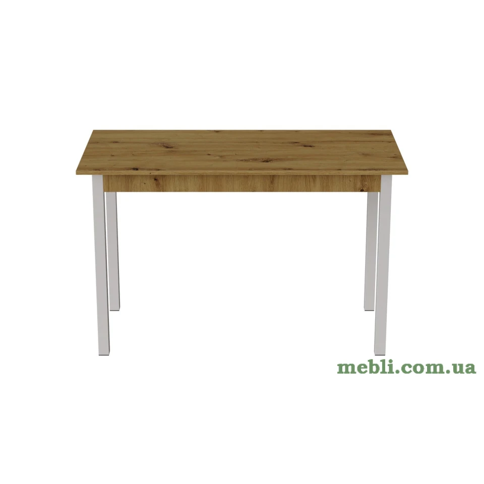 Стіл кухонний Ferrum-decor Маріо 75x120x80 Білий ДСП Дуб Артизан 16мм