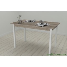 Стіл кухонний Ferrum-decor Маріо 75x120x80 Білий ДСП Сонома Трюфель 16мм