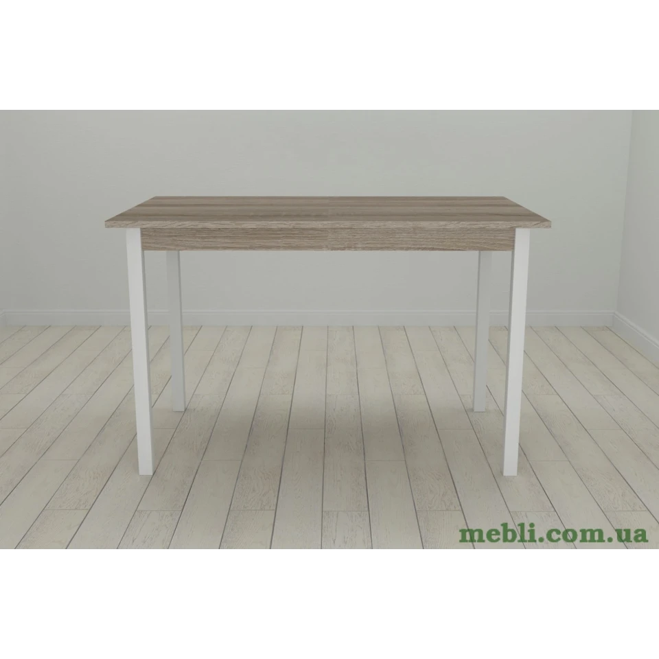 Стіл кухонний Ferrum-decor Маріо 75x120x80 Білий ДСП Сонома Трюфель 16мм